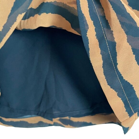 ALLSAINTS Nia Zephyr Zebra‎ Print Ruffle All Saints Miniskirt Size 4 - Picture 4 of 9